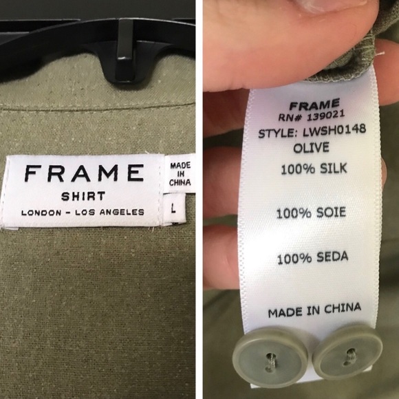 Frame Belted Jumpsuit, NWT, Olive, Size L - Picture 5 of 6